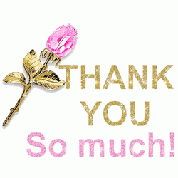 Thank You Sir So Much Pink Flower GIF