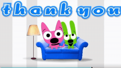 Thank You Sitting With Hoops And Yoyo GIF