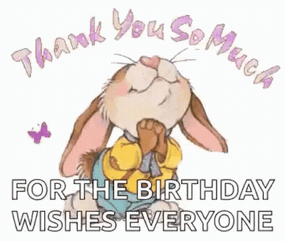 Thank You So Much Birthday Wishes Greeting Card GIF