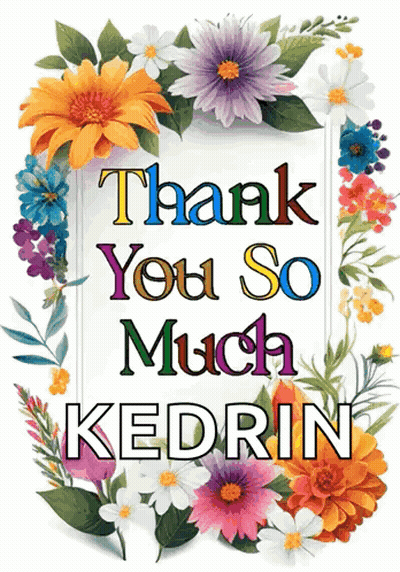 Thank You So Much Kedrin Greeting Card GIF