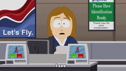 Thank You South Park Ticketing Office Attendant GIF