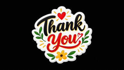 Thank You Sticker – Cute Floral Appreciation Design GIF