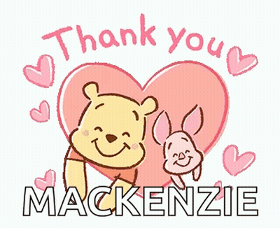 Thank You Sticker With Winnie The Pooh And Piglet GIF