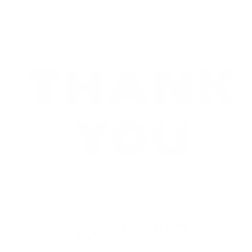 Thank You Surrounded By Hearts Sticker
