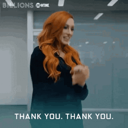 Thank You Thank You Becky Lynch Bow GIF