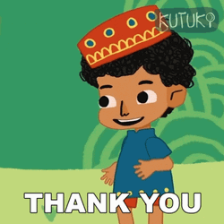 Thank You Thank You Cartoon Muslim Boy GIF