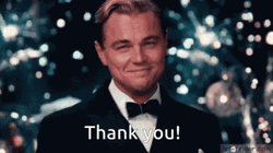 Thank You Thank You Cheers Leonardo DiCaprio GIF
