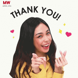 Thank You Thank You Maymay Entrata Finger Heart GIF