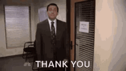 Thank You Thank You Michael Scott The Office GIF