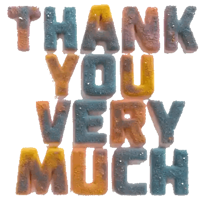 Thank You Very Much Candy Sticker