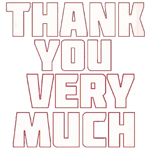 Thank You Very Much With Colorful Balls Sticker