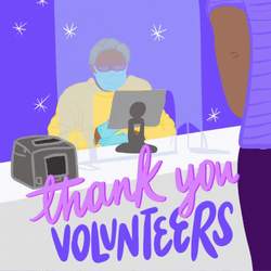 Thank You Volunteer Animated Art GIF