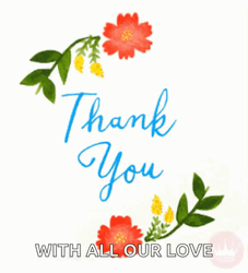 Thank You With All Our Love Animated GIF