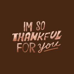 Thankful For You Blinking Text GIF
