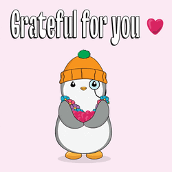 Thankful For You Penguin GIF