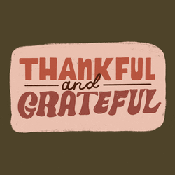 Thankful For You Shimmering Text GIF