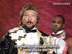 Thankful Im Rich Wrestler Ted DiBiase GIF