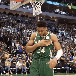 Thankful Looks Up Giannis Antetokounmpo GIF