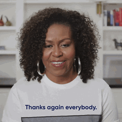 Thanks Again Everybody Michelle Obama GIF