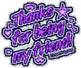 Thanks For Being My Friend Sticker