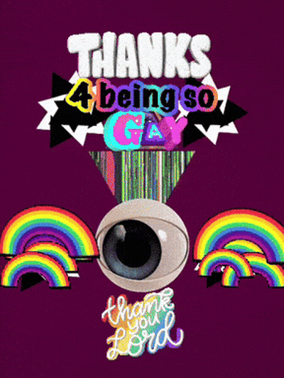 Thanks For Being So Gay Poster GIF