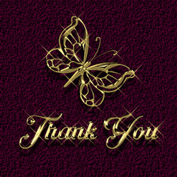 Thanks For Listening Sparkling Butterflies GIF