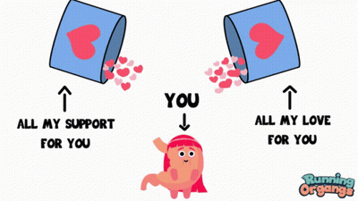 Thanks For Support Poster With Crown GIF