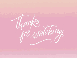Thanks For Watching Pink Graphic Design GIF