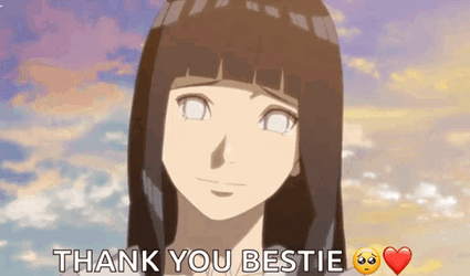 Thanks Girl Hinata Hyuga Crying Naruto Anime GIF