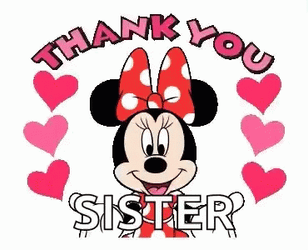 Thanks Girl Minnie Mouse Blowing Kiss GIF