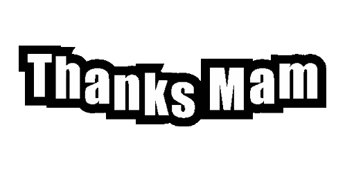 Thanks Mam Logo Sticker