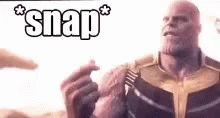 Thanks Snap Avengers Infinity Wars GIF