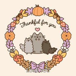 Thanksgiving Cat Love You GIF