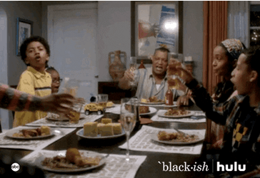 Thanksgiving Dinner Johnson Family From Black-Ish GIF