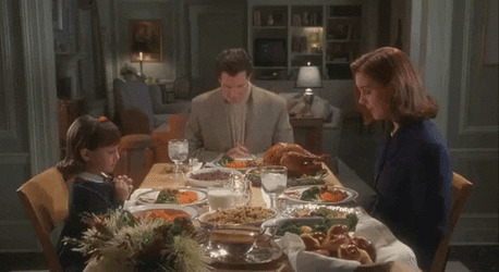 Thanksgiving Dinner Miracle On 34Th Street Praying Time GIF