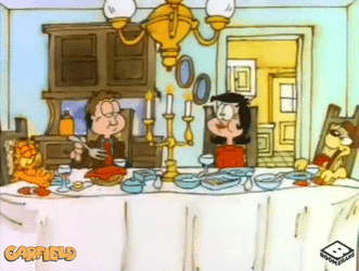 Thanksgiving Dinner Peekaboo GIF