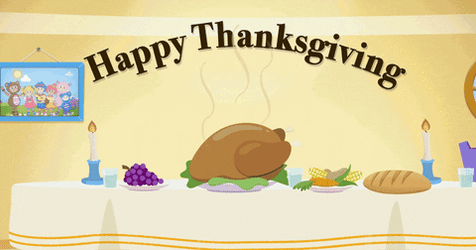 Thanksgiving Family Dinner Time GIF