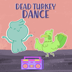 Thanksgiving Funny Dead Turkey Dance GIF