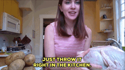 Thanksgiving Funny Throw It Right Turkey GIF