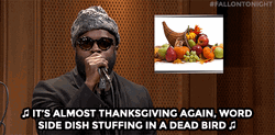 Thanksgiving Funny Tonight Show Rap GIF
