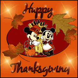 Thanksgiving Minnie And Mickey GIF