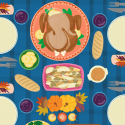 Thanksgiving Potluck Dinner GIF