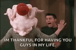 Thanksgiving Scare Joey Tribbiani Startled Meme GIF