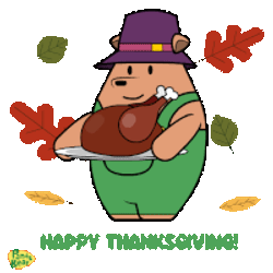 Thanksgiving Turkey Thanksgiving Dinner Sticker GIF