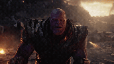 Thanos Avengers Infinity War Mask And Hammer GIF