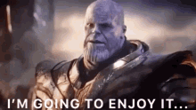 Thanos Enjoy It Very Much GIF