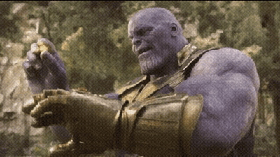 Thanos From Avengers Infinity War Holding Gold GIF