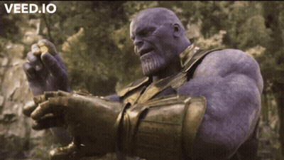 Thanos From Avengers Infinity War Holding Gold GIF