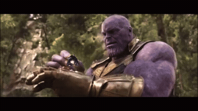 Thanos Holding Butterfly GIF