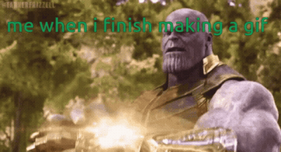 Thanos Holding Gun GIF